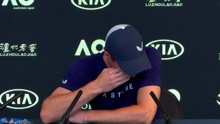 El llanto de Andy Murray al anunciar su retirada del tenis - Fuente: AFP