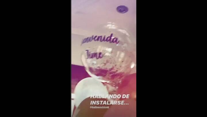 Jimena Baron a través de historias de Instagram