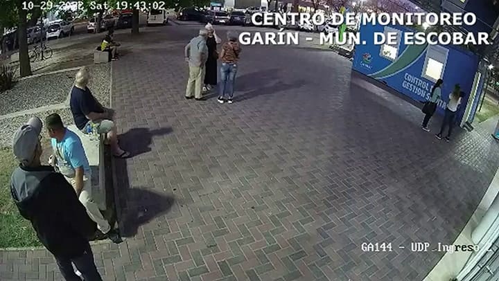 La llegada del sospechoso al hospital