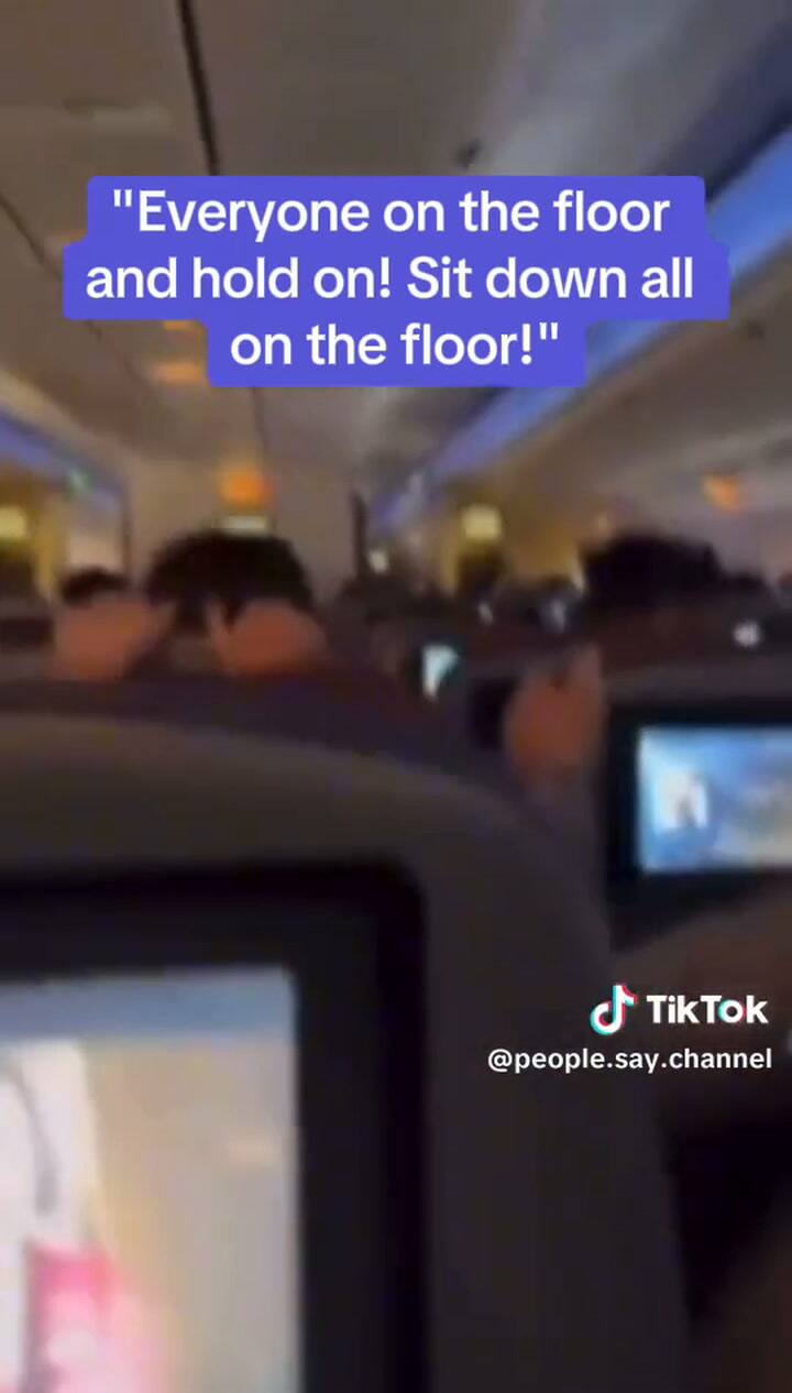 Pánico en el avión: el momento en que una turbulencia hizo gritar los pasajeros