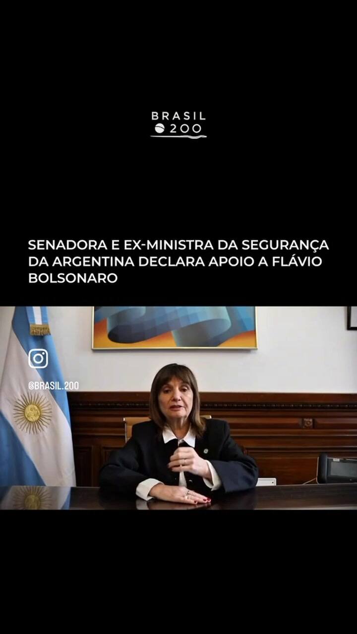 Bullrich grabó un spot para apoyar a Bolsonaro en Brasil