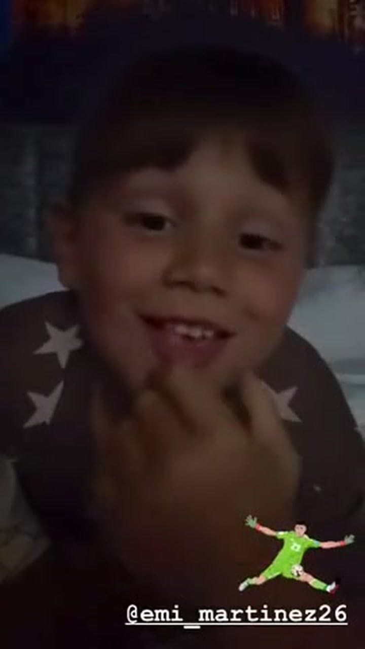 El emotivo mensaje que recibió Emiliano Martínez de parte de su hijo
