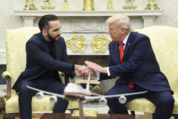 Trump y Bukele se reúnen en Washington para afianzar su relación y blindar el pacto migratorio