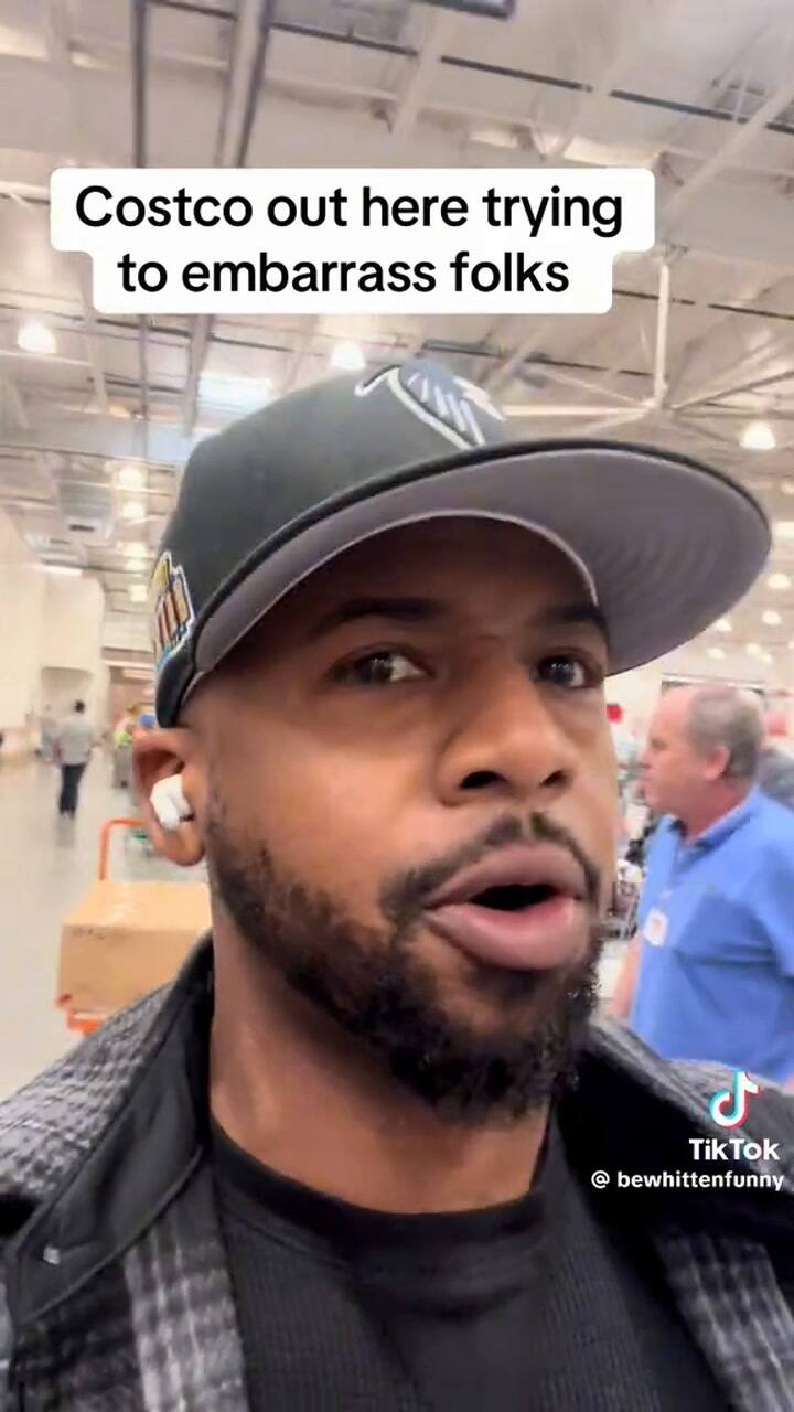 Un cliente de Costco se quejó en TikTok por no poder pagar sus productos con American Express (TikTok: @bewhittenfunny)