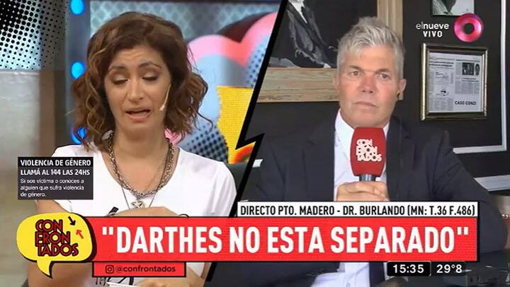 El tenso cruce entre Carla Conte y Fernando Burlando - Gentileza: elnueve