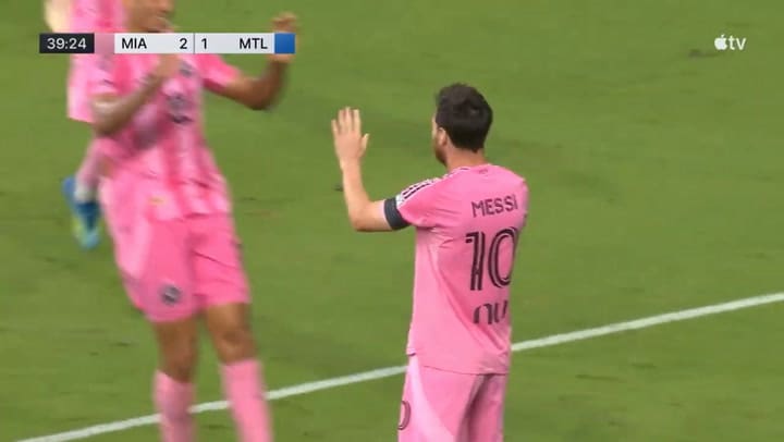 Messi destrabó el empate al marcar el 2-1 a favor de Inter Miami