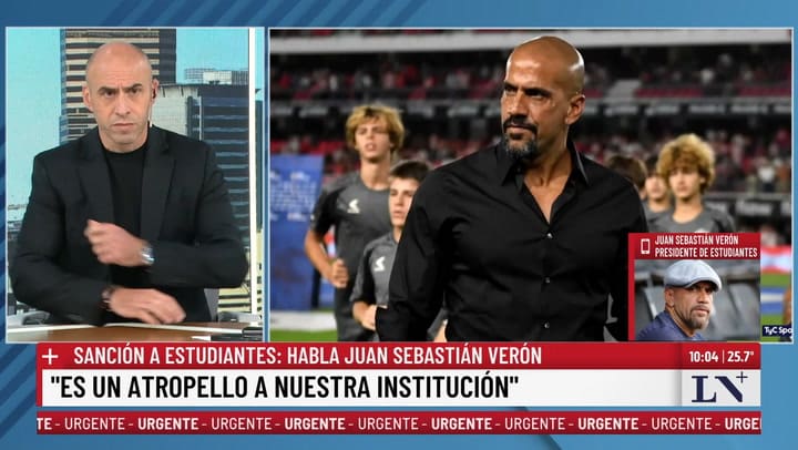 Veron cuestiono la severidad del fallo y advirtio sobre el manejo del poder en el futbol argentino