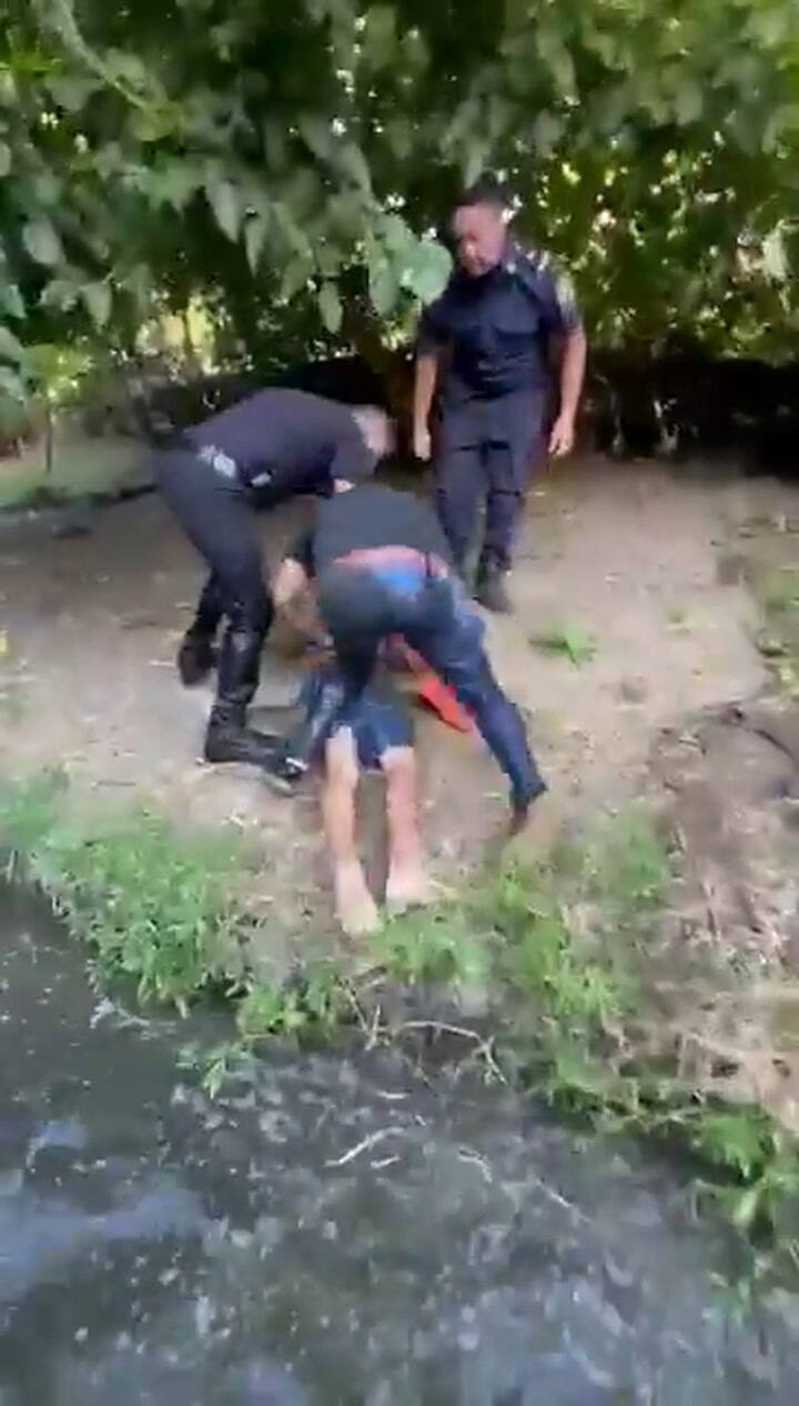 La detención de Pipo en un arroyo de La Plata