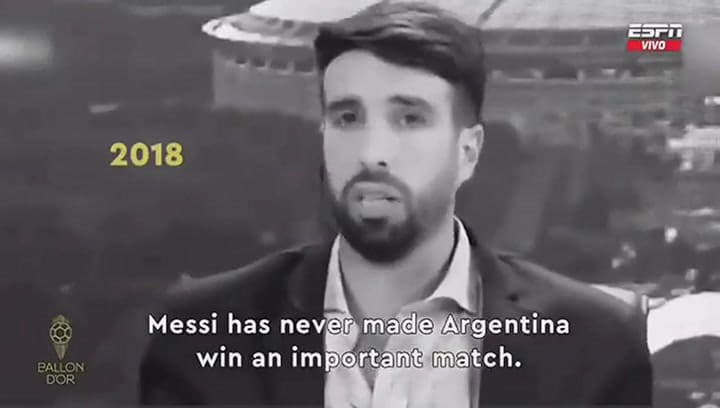El video de Flavio Azzaro que apareció en la ceremonia del Balón de Oro
