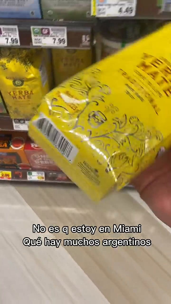 Un tiktoker muestra cuánto cuesta la yerba mate en Malibú