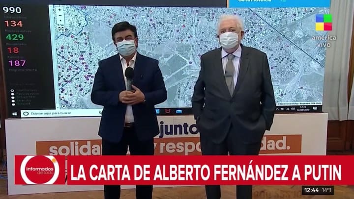 Ginés habló sobre la carta del presidente a Putin - Fuente: América TV