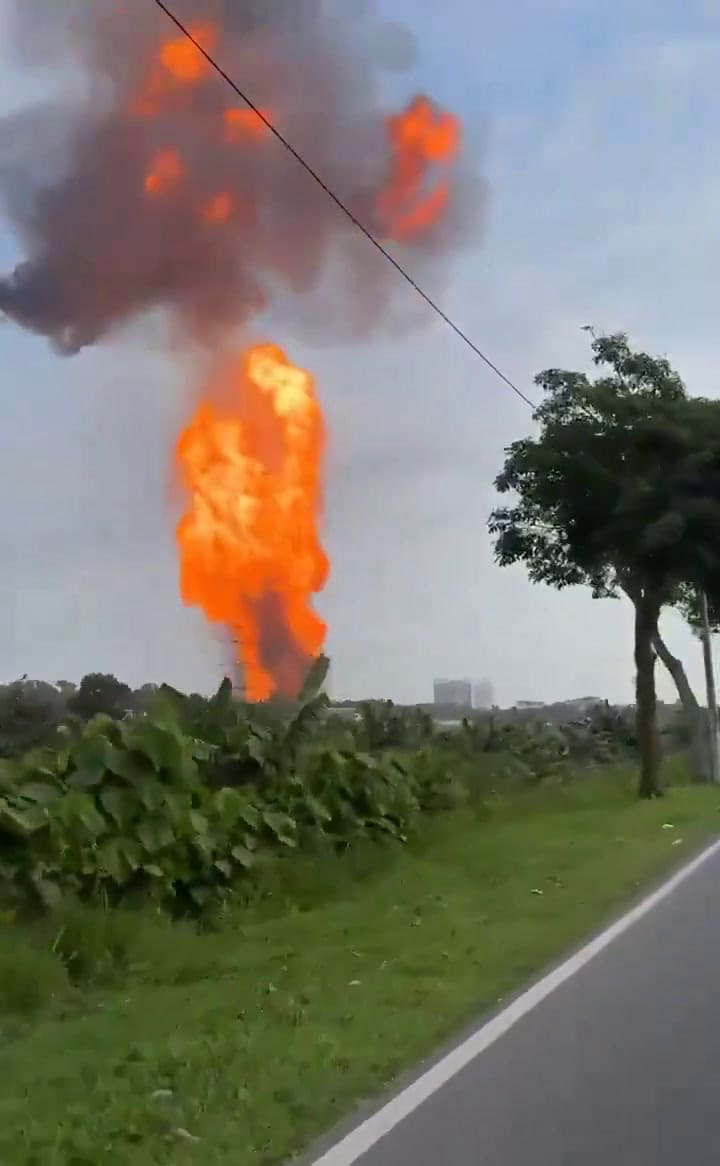 El "hongo de fuego" que generó la explosión