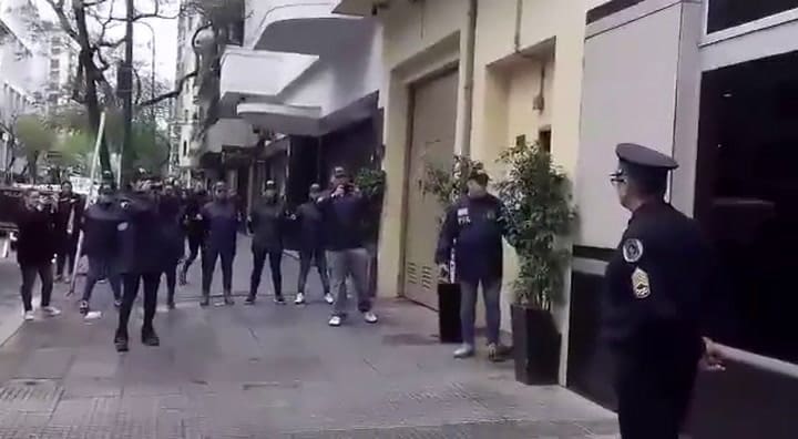 Así era trasladado Copetti desde Drogas Peligrosas hacia Comodoro Py
