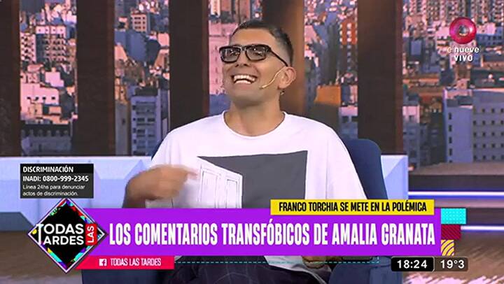 El descargo de Franco Torchia tras los dichos de Amalia Granata sobre la comunidad trans