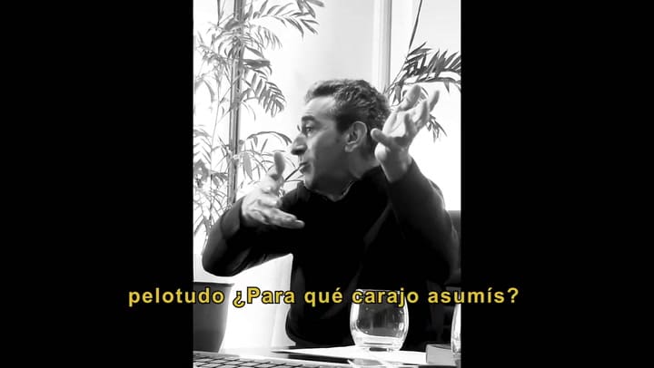 Spot de Randazzo: '¿Para qué caraj* asumís? Andate a tu casa'