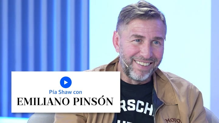 Emiliano Pinsón con Pia Shaw