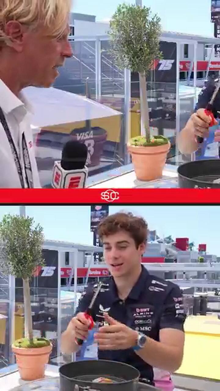 Franco Colapinto fue sorprendido con algunos regalos de Juan Fossaroli