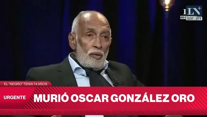 A los 74 años murió Oscar González Oro