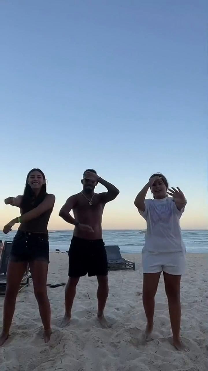 Tevez se animó al challenge del Duki