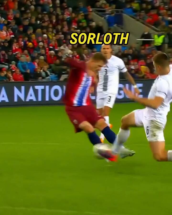 El gol de Haaland para la victoria de Noruega