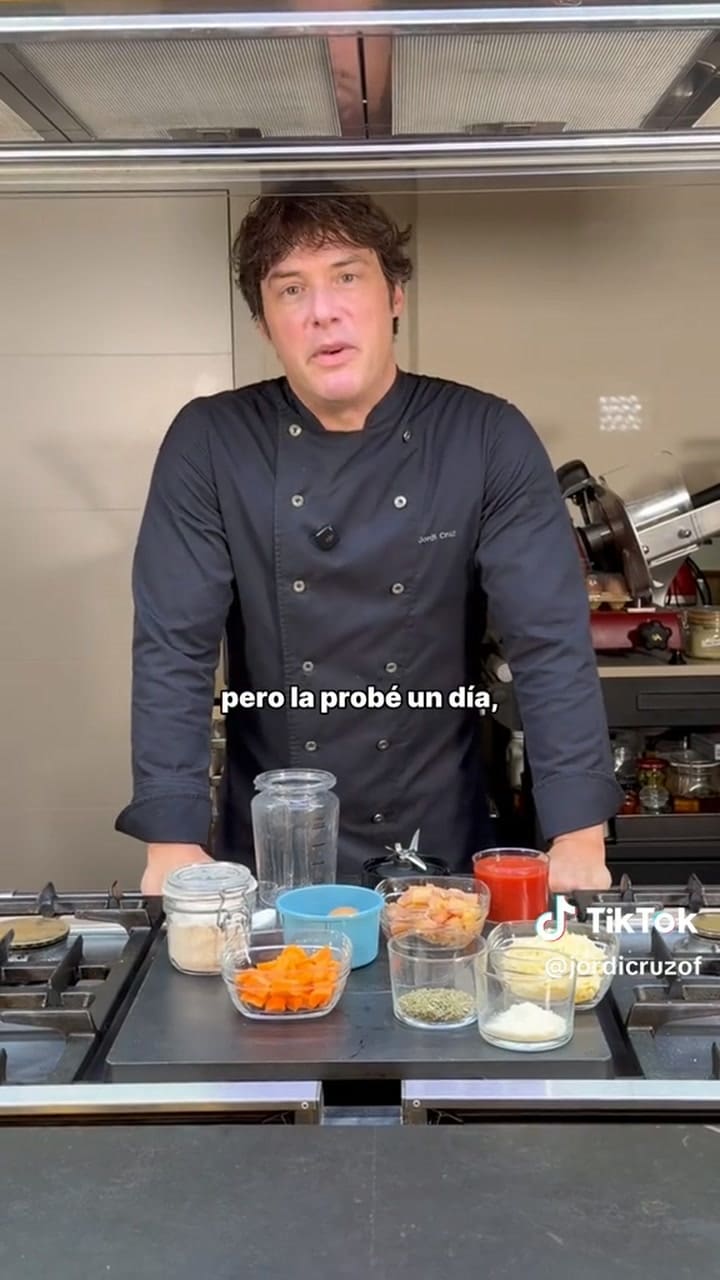 Jordi Cruz hace una pizza sin harina