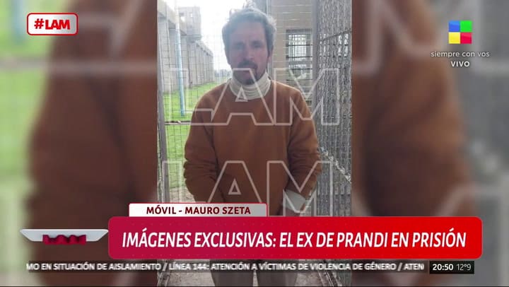 Las imágenes de Claudio Contardi en la cárcel que muestra lo desmejorado que se encuentra