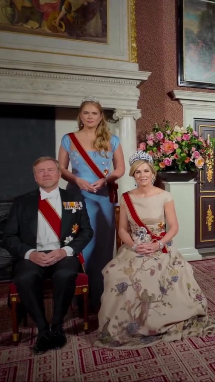 El rey Guillermo y la reina Máxima recibieron al presidente de Alemania