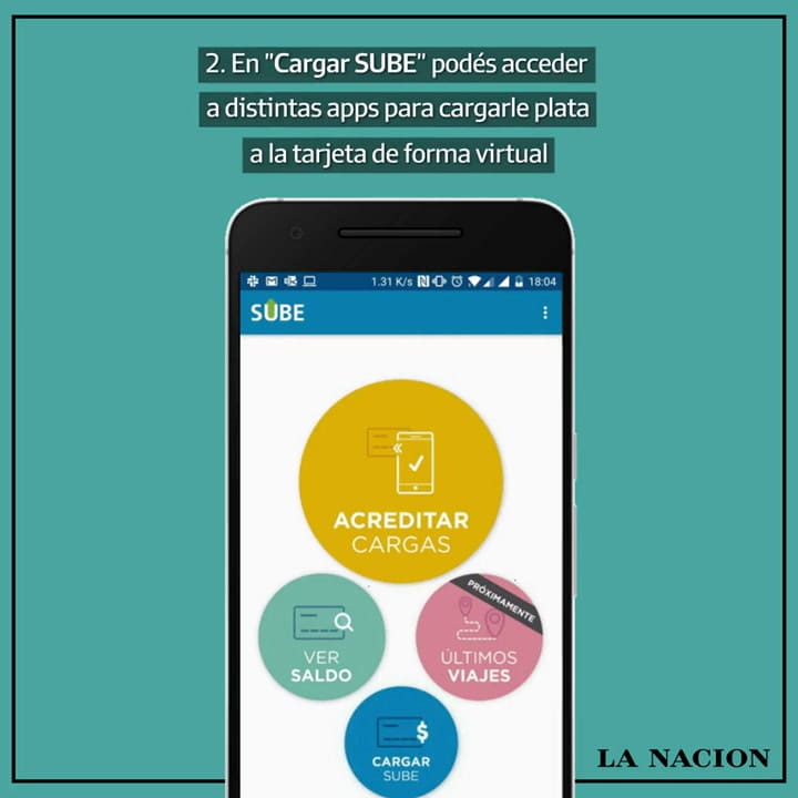 Cómo cargar la SUBE con el celular