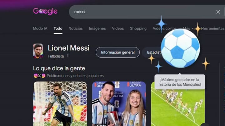 El homenaje de Google a Messi
