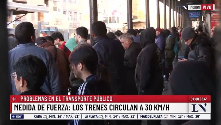 Paro sopresivo de trenes en el AMBA