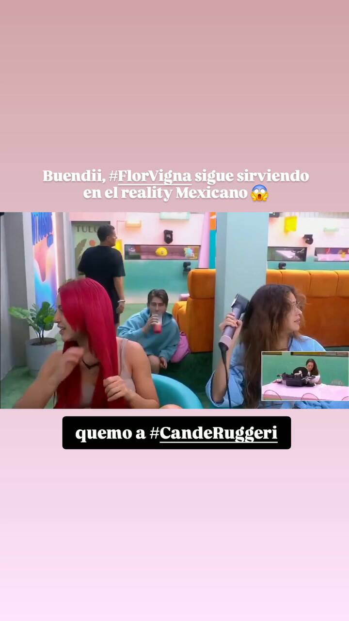 Flor Vigna dio a entender que Cande Ruggeri se le tiró a Nico Occhiato cuando era su novio