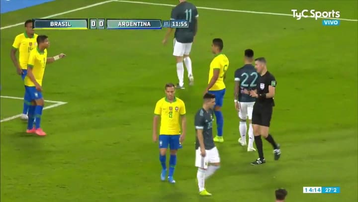 Gol de Messi para el 1-0 de la Argentina. Fuente: TyC Sports