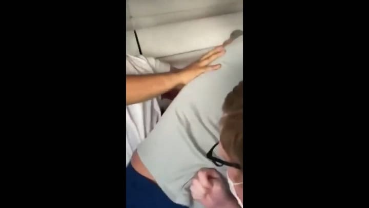 La insólita pelea a bordo de un avión