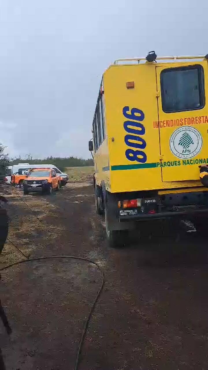 Llovío en Parque Nacional Lanín