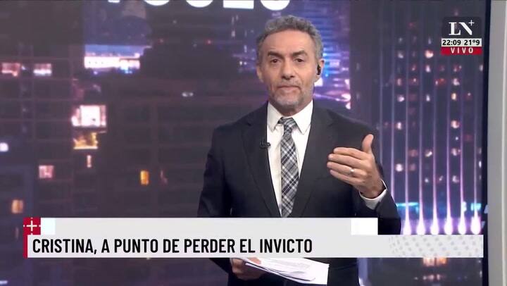 Cristina, a punto de perder el invicto. El editorial de Luis Majul