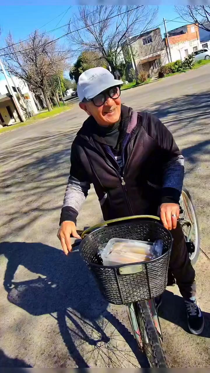 Abril y su papá