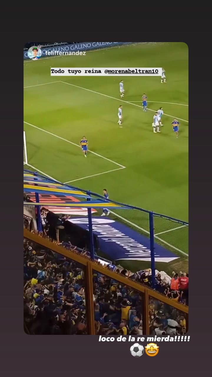Morena Beltrán reaccionó al golazo de su novio