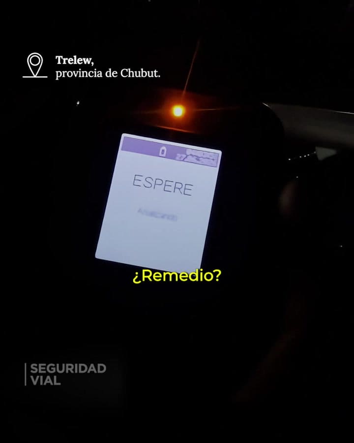 le hicieron el test de alcoholemia, dio positivo e intentó una excusa que no le creyó nadie