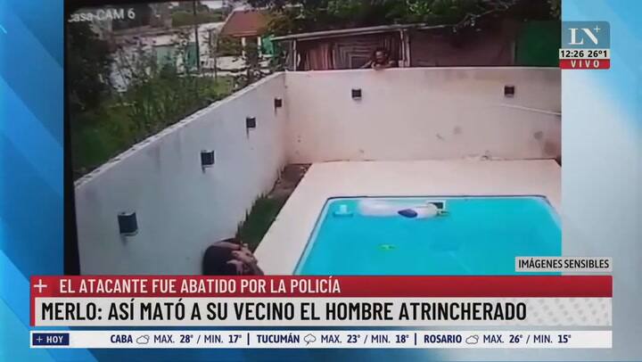 Así mató a su vecino el hombre atrincherado en Merlo