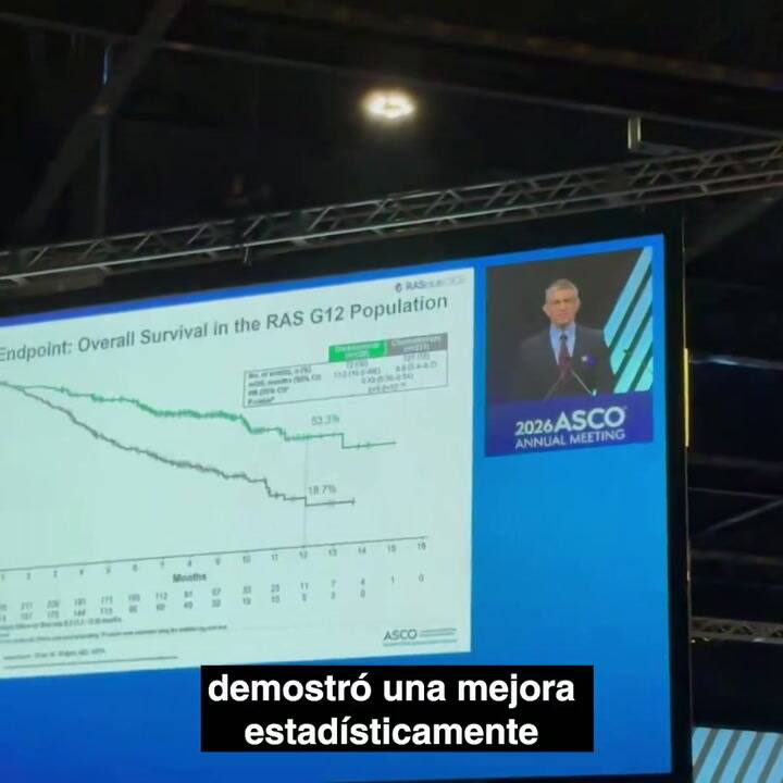 La ovación durante la presentación de los resultados del ensayo clínico