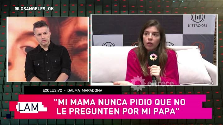 Dalma Maradona habló del vínculo con sus hermanos - Fuente: eltrece