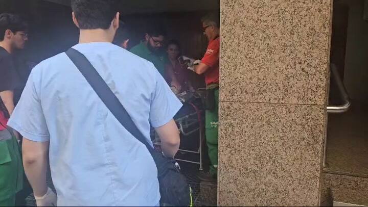 Operativo del SAME por un incendio en Recoleta