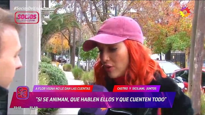 El palito de Flor Vigna a Luciano Castro y Griselda Siciliani