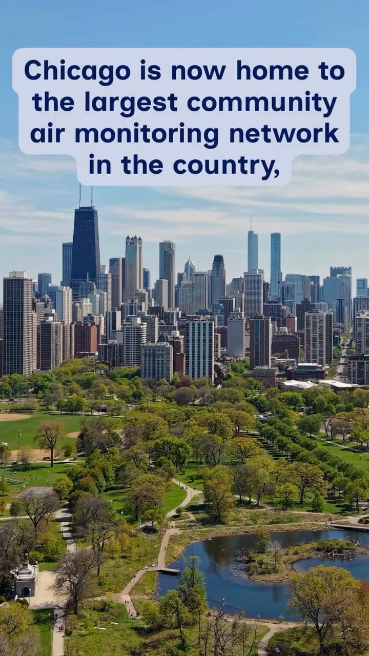 El sistema de monitoreo de la calidad de aire de Chicago
