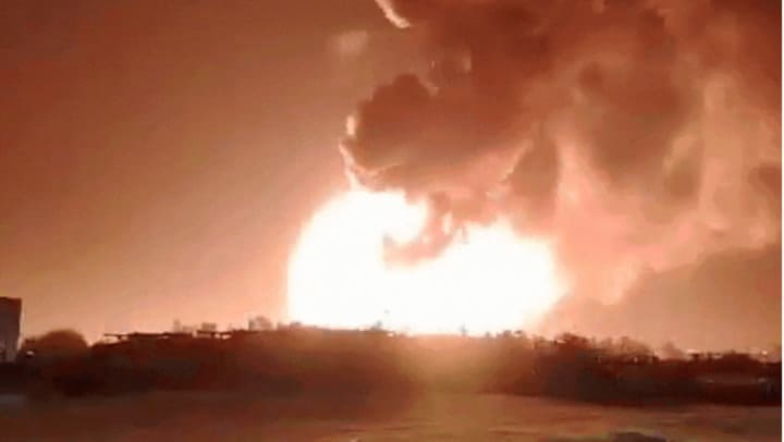 Impactante incendio en Ezeiza