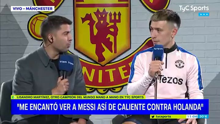 Lisandro Martínez habló de su relación con Weghorst