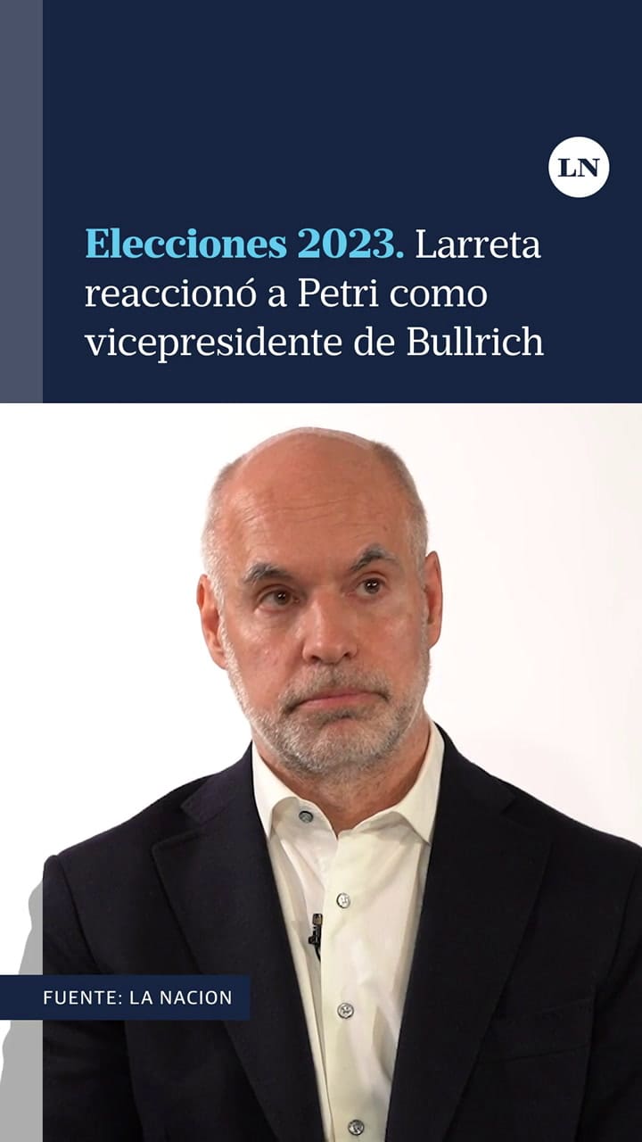 Horacio Rodríguez Larreta reaccionó sobre Luis Petri como vicepresidente de Patricia Bullrich