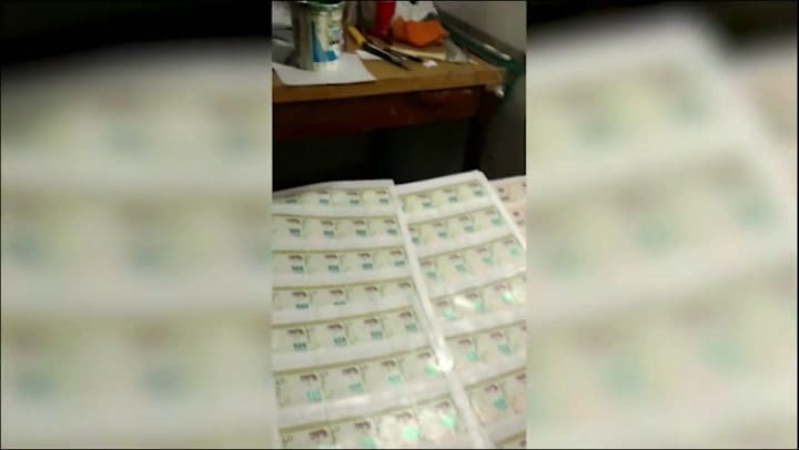 Descubren una imprenta ilegal donde falsificaban billetes