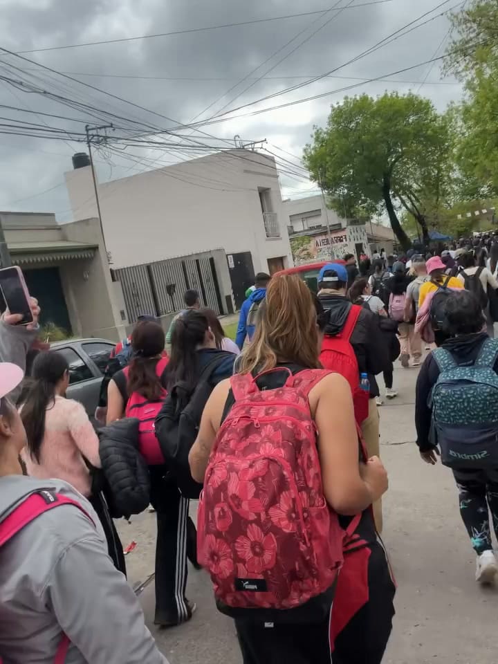 Sofía Jiménez camino a Luján