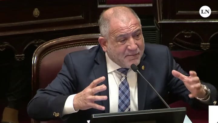 Luis Juez en el Senado por incendios en Córdoba